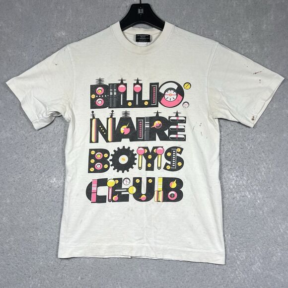 Vtg Billionaire Boys Club Made in Japan T-Shirt Size Small Rare (FLAWED/STAINED) - Picture 1 of 14